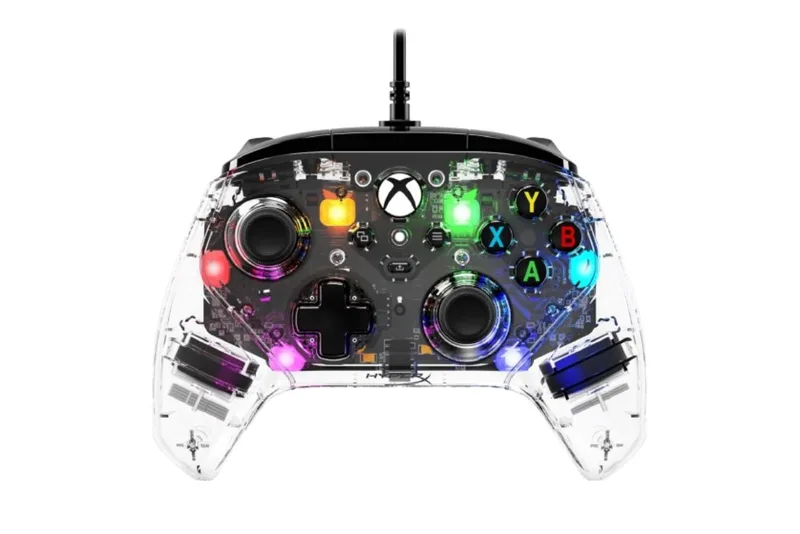 HyperX Clutch Gladiate RGB Gaming Controller for Xbox Series X|S Licensed by Xbox Full RGB Wired Clear