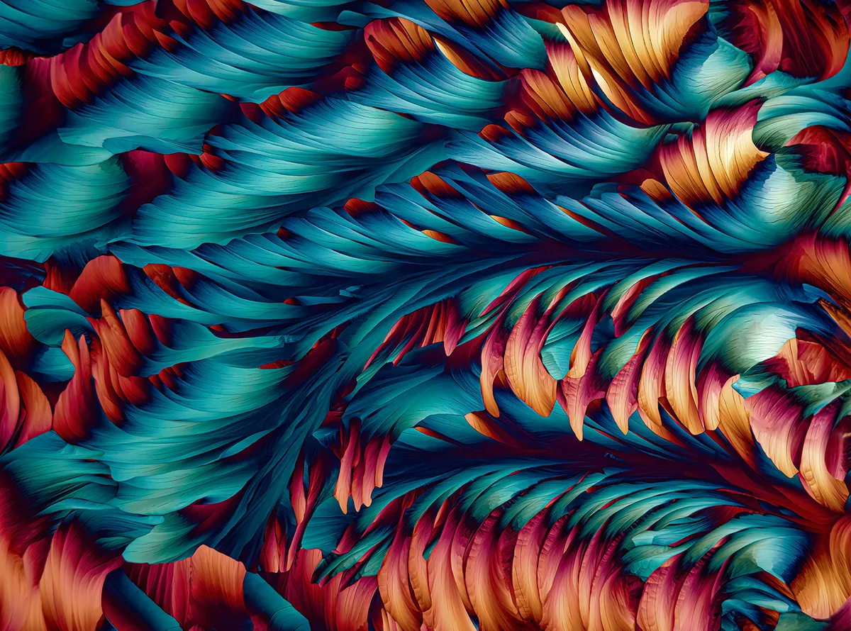 Colourful bright crystals.