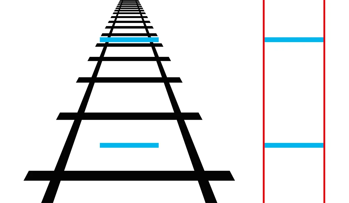 Black lines look like railway track.